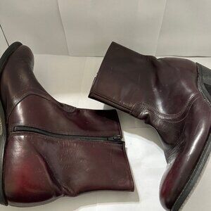 Vintage UFCW Leather Worker Boots Size 11 EEE